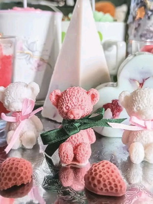 Melts bear set of 3 handmade, soy wax