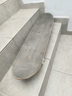 Used skateboard