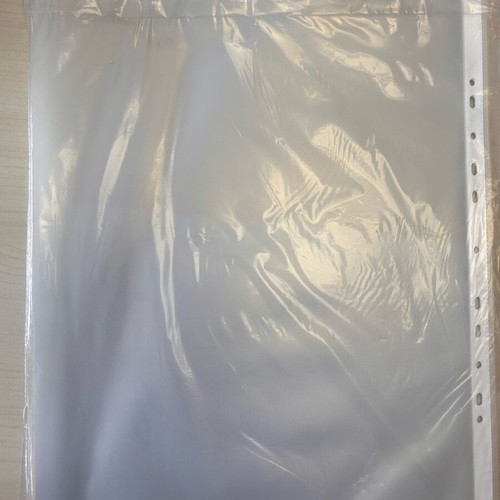Punched document sleeves large A3, pack of 10, new