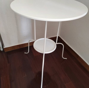 IKEA LINDVED side table in white; (50x68cm)
