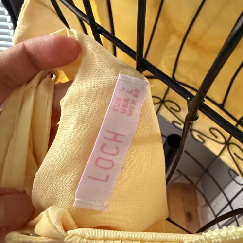 Summer top, yellow, size M