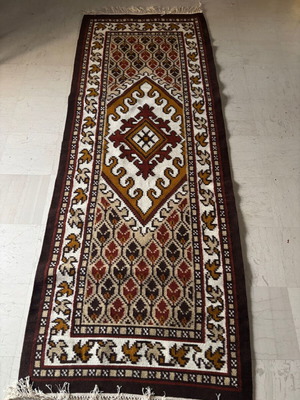 Handmade Woven Keilimi Runner 2.25 x 0.95 m New