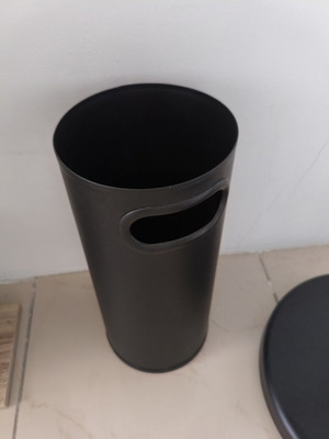 Metal firewood basket for fireplace like new, black