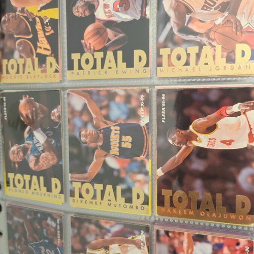 NBA Fleer Upper Deck 1995-1996 Album used, complete collection with binder
