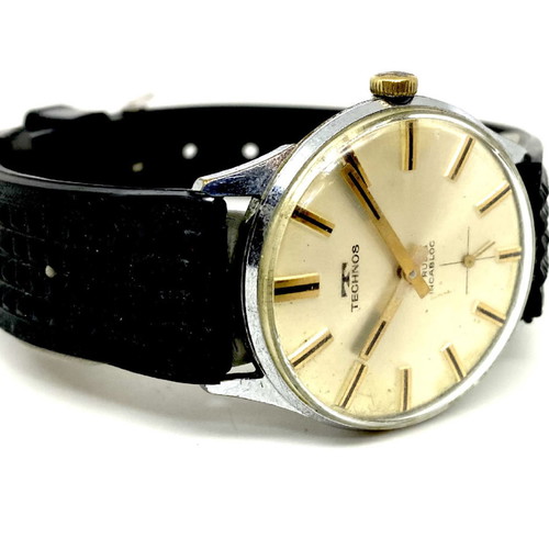 Technos vintage 1965 mechanical wristwatch used men's