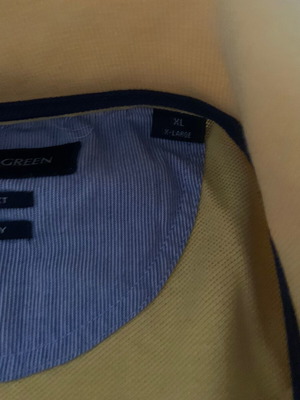 Polo πουκάμισα σαν καινούργια, navy και πράσινο, κίτρινο και πράσινο, XL