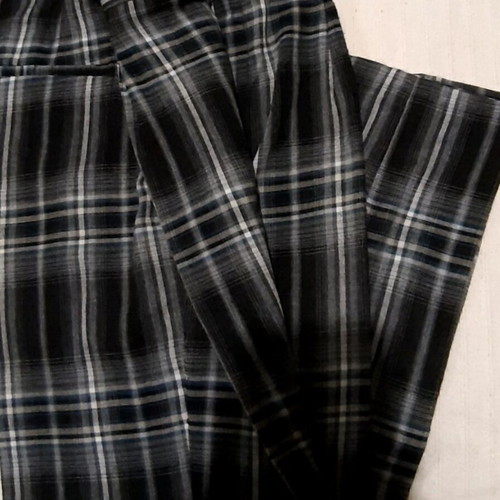 Zara high-waisted plaid pants large, wide fit, like new
