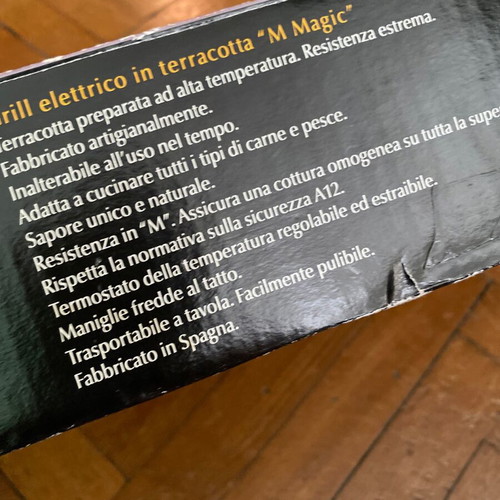 Jata 559 Terracotta Grill 1600W Like New, Pyroceramic Plate