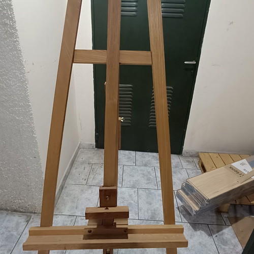Painting easel used, height 1.78 m
