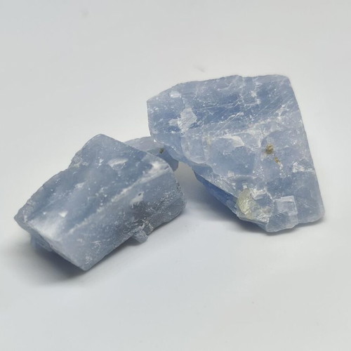 Blue Calcite natural raw mineral, like new