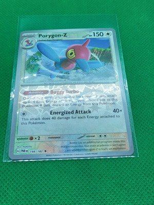Porygon-Z 144/182 Paradox Rift Reverse Holo Rare Pokémon TCG new