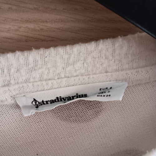 Stradivarius women's blouse used, black and white, sizes S and M