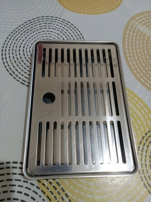 Stainless steel drip tray and grate for coffee maker like new