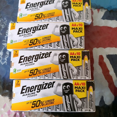 Energizer AA batteries new, pack of 40 unused