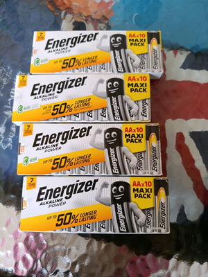 Μπαταρίες Energizer AA καινούργιες, πακέτο 40 αχρησιμοποίητες