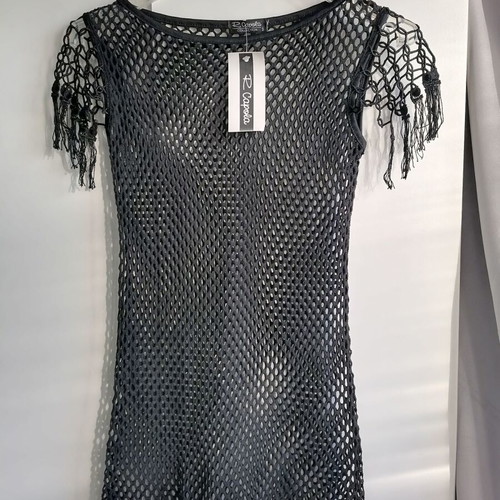 R.Capola mesh blouse new size S/M, black