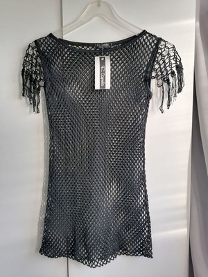 R.Capola mesh blouse new size S/M, black