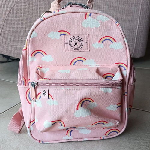 Parkland preschool backpack with rainbow design
