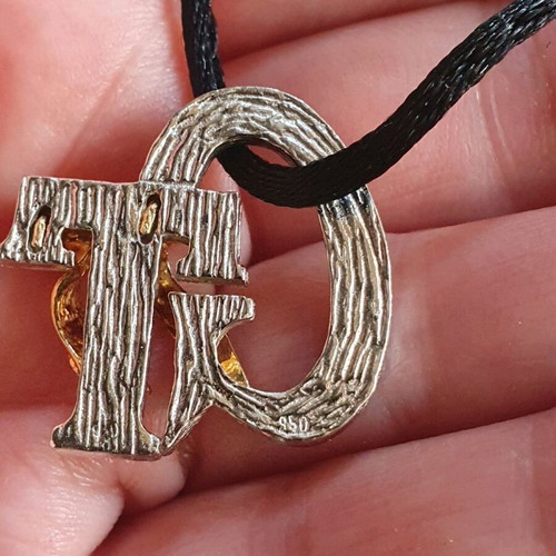 Silver 950 pendant GT Tsangarakis 1999, like new, silver and gold