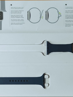 Original Apple Watch Sport Band λουράκι σιλικόνης μπλέ σκούρο σαν καινούργιο