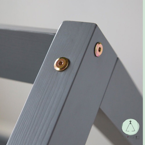 Teepeelicius Montessori children's bed, pine wood, grey