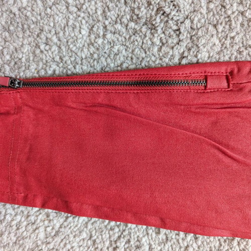 Pull & Bear faux leather pants new, red, size S
