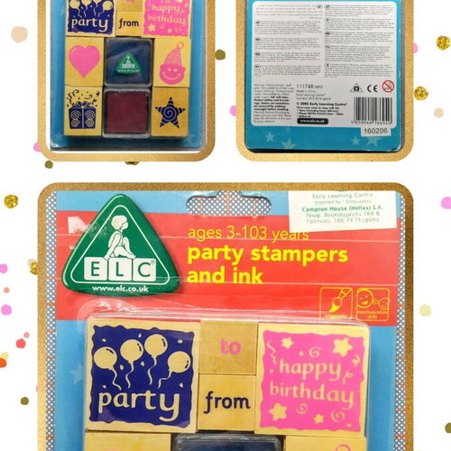 ELC Party Birthday Stampers and Ink set new