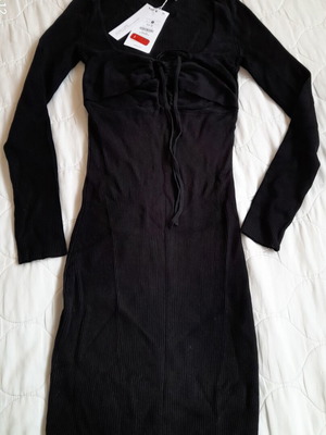 Bershka mini dress new, black, size M