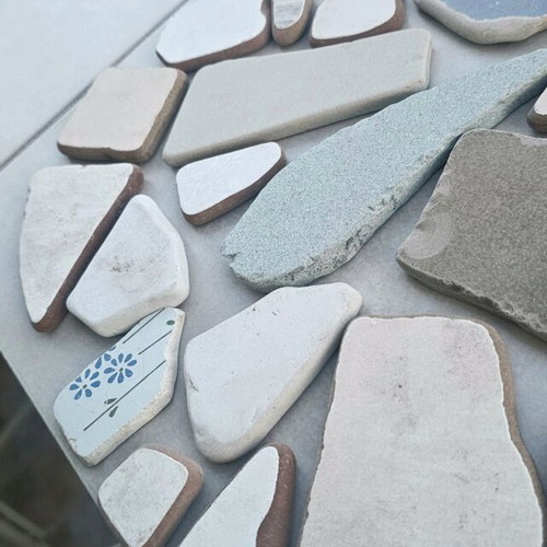 Sea tiles like new for decoration and crafts