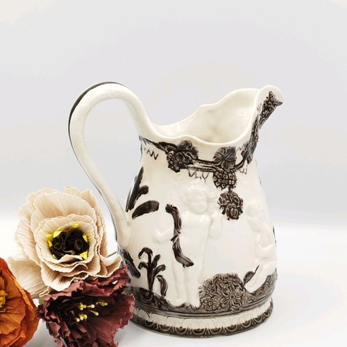 Vintage wine pitcher used, 1940s, Mullbär Mulberry Uppsala Ekeby Gefle