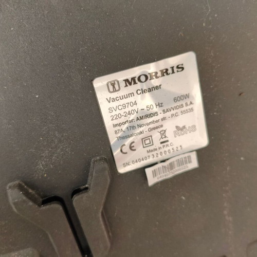 Morris SVC-9704 vacuum cleaner used, 600W, HEPA filter