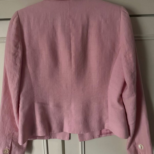 Ralph Lauren Petite 4P women's linen suit pink like new
