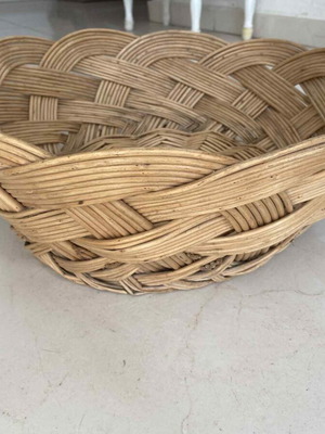 Vintage wicker bread basket
