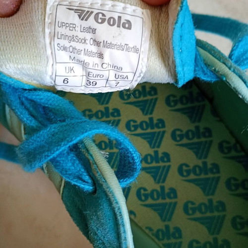Gola sneakers like new, size 39, turquoise