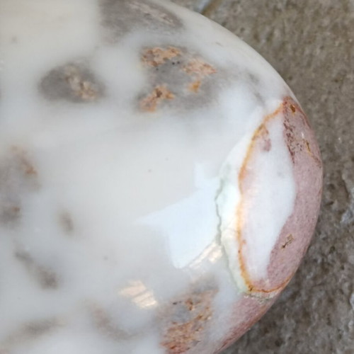 Egg from semiprecious stone Agate Opal used, decorative collectible