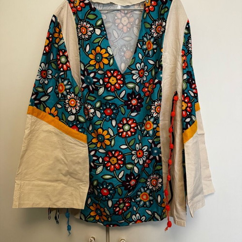 Hippies 70s carnival costume used, XL, Patras Carnival