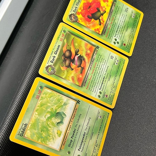 Team Rocket Pokemon Card Bundle near Mint with Dark Vileplume, Dark Gloom, Oddish