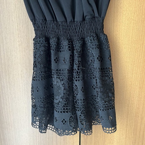 Anel playsuit black size S like new with lace details