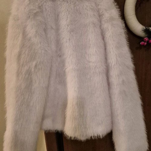 Sinsay white fur coat new, size S