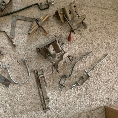 Various iron fittings used for constructions