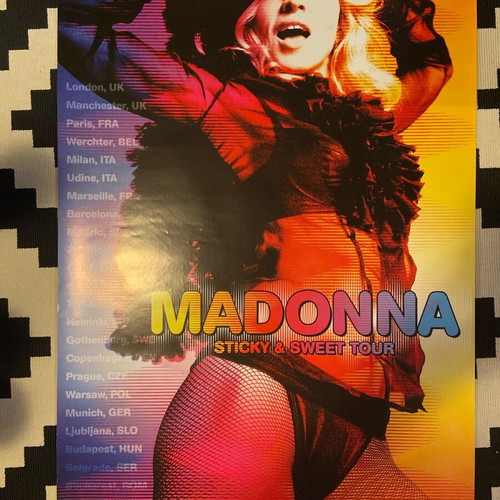Madonna Sticky and Sweet tour poster like new, rare