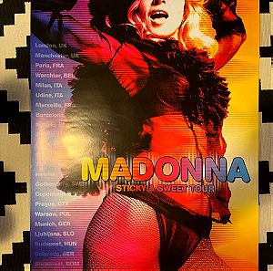 Madonna official Sticky and sweet rare tour poster