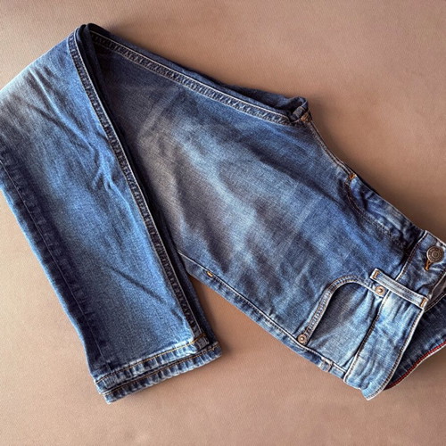 Tommy Hilfiger women's pants used, blue, elastic size S-M
