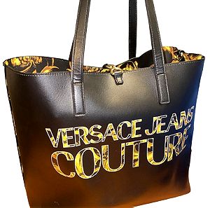 Vercace jeans couture τσάντα ώμου διπλής όψης