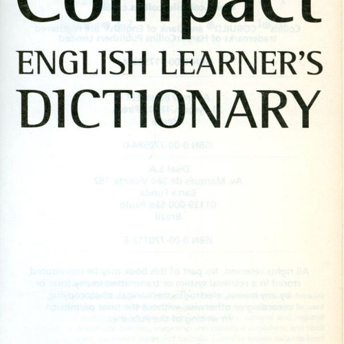 Betsis Collins Cobuild Compact English Learner's Dictionary like new