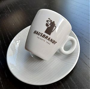 Φλιτζάνι Καφέ hausbrandt espresso με πιατάκι - Σετ 5 τεμ.