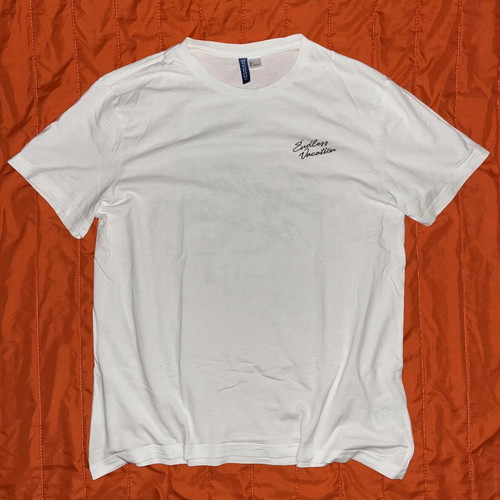 H&M Endless Vacation T-Shirt, white, size L