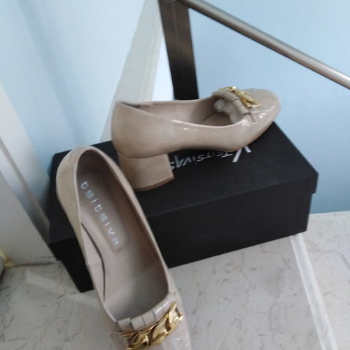 Tsitsivas beige pumps like new, size 38 with heel