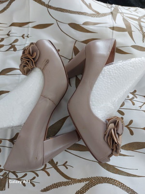 Unisa leather peeptoes used, size 37, beige