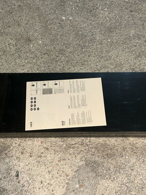 IKEA LACK ράφι τοίχου σε μαύρο, 110x26 εκ.